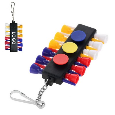 Golf Tee Set with Holder and Clip 12pcs