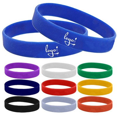 Solid Color Silicone Event Wristband