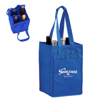 Four Velcro Bottle Bag - 11" x 7"x 7"