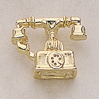 French Telephone Marken Design Cast Lapel Pin (Up to 3/4")