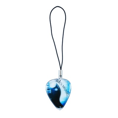 Guitar Pick / Plectrum - Standard Size Pick on Cell Phone Charm