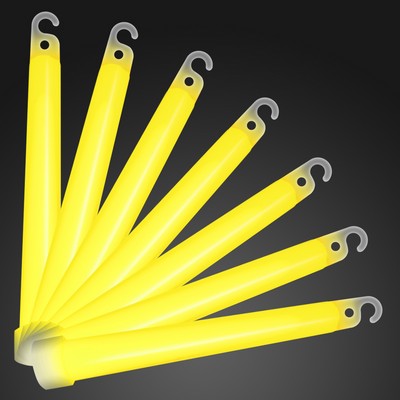 6 inch YELLOW Glow Sticks - BLANK