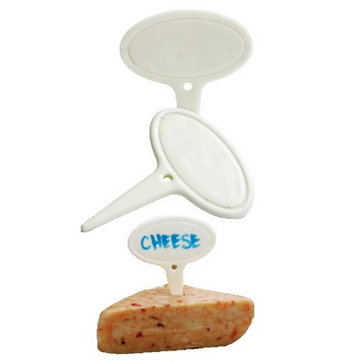 Oval Porcelain Cheese Marker