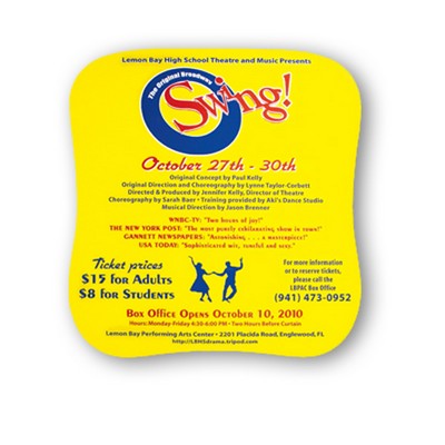 Palm Shape Paper Hand Fan - W/out Stick