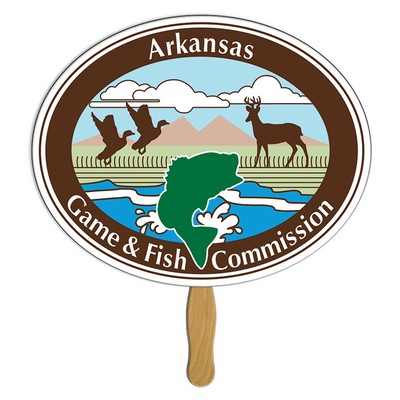 10" Oval Hand Fan