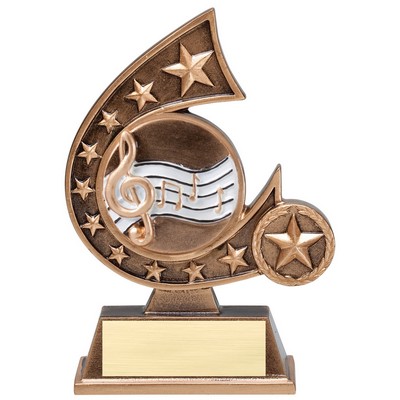 Comet Series Resin Music Award - 5 3/4" Tall