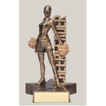 8.5" Cheerleader Billboard Resin Series Trophy