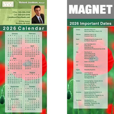 Full Color Calendar Magnet (3 1/2"x8 1/2")