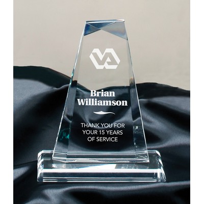Clear Acrylic Pinnacle Award on Base