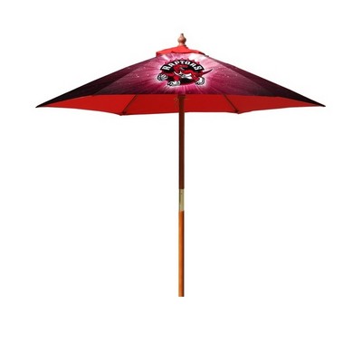 Round Fiberglass Umbrella with 8 Ribs, Dye-Sublimation, Full Bleed 9'