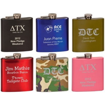 6 Oz. Painted Flask