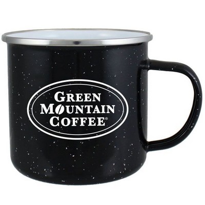 16.9 Oz. Black Enamel Campfire Mug