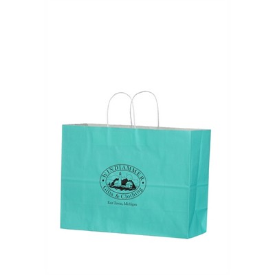 Matte Tinted White Kraft Vogue Paper Shopping Bag (16"x6"x12")