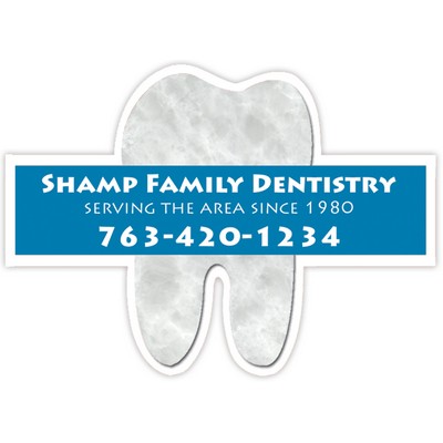 Vinyl Label Full Color (2.125"x3") Tooth Shape
