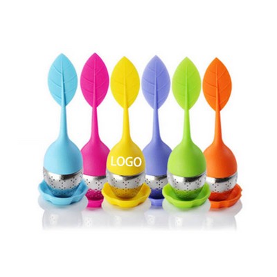 Leaf Silicone Tea Infuser - Colorful Brewing