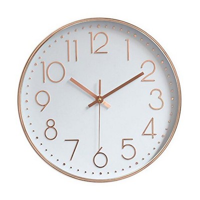 12" Round Breast Cancer Awareness Wall Clock