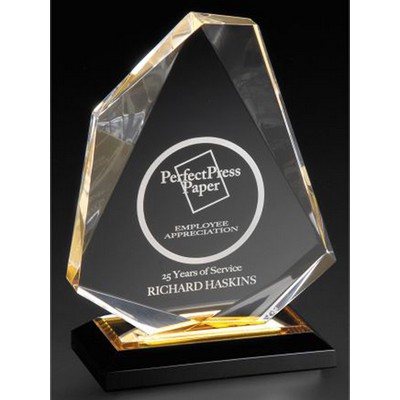 Impress Reflections Acrylic Diamond, Gold, Large (6-1/2" x 7-3/4")