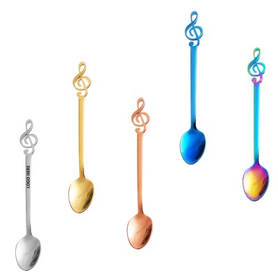 5.31" Music Note Dessert Coffee Spoon