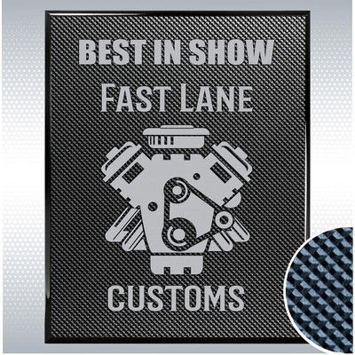 Piano Carbon Fiber Finish Plaque (8'' X 10")
