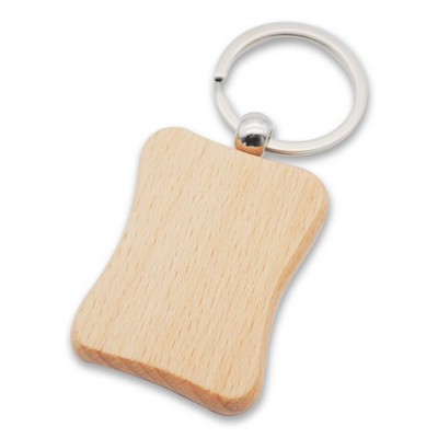Biscuit Wood Keychain