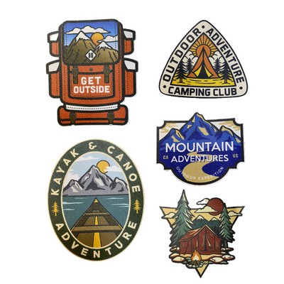Full Color CUSTOM PU leather PATCHES 2"