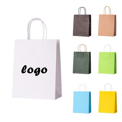 Kraft Paper Shopping Bag (9.8"x4.3"x12.6")