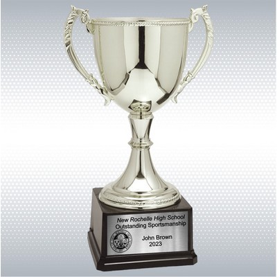 18 1/4" Silver Completed Zinc Cup Trophy