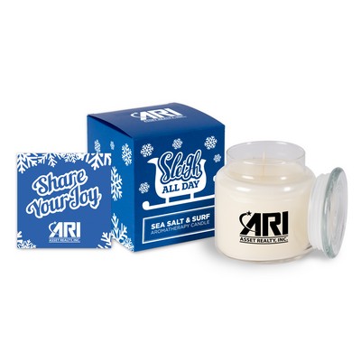 16 Oz. Glass Jar Candle in Soft Touch Gift Box
