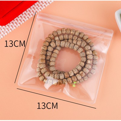 5.12 x 5.12 Inch Clear PVC Transparent Zip Lock Jewelry Bag