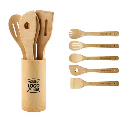 Eco-Friendly Bamboo Kitchen Utensil Set