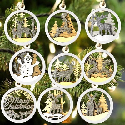 Custom 3D Wood Ornaments
