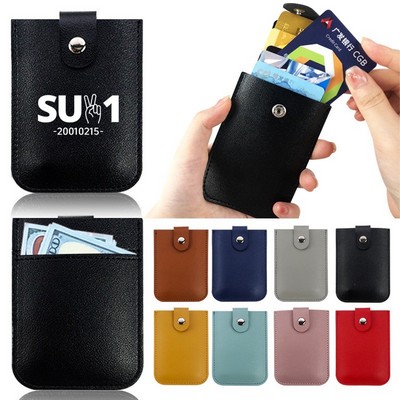 Leather Pull Out Card Holder