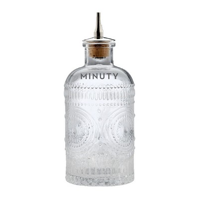 6.8oz. Glass Bitters Bottle Dome Design