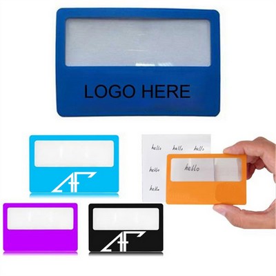 Credit Card Bookmark Magnifier