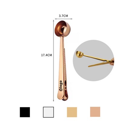 Stainless Steel Coffee Spoons with Bag Clip