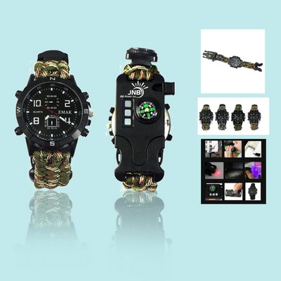 Multi-functional Outdoor Survival Watch