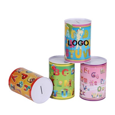 Metal Cylinder Piggy Bank
