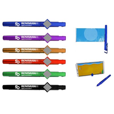 Metal Felt Banner Pen w/Phone Stand Cap