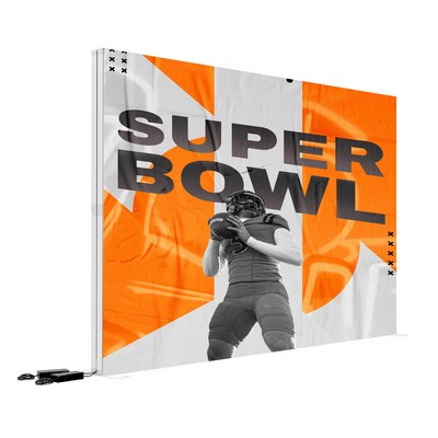 10'w x 8.2" SEG Lighted Display Wall w/Frame