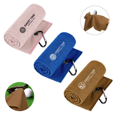 Golf Towel with Carabiner