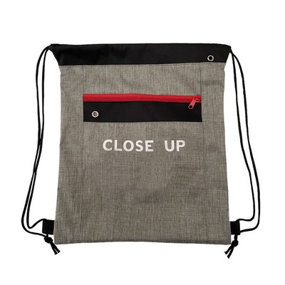 Zip Splicing Drawstring Bag With Drawstring Closure Organiser For Students