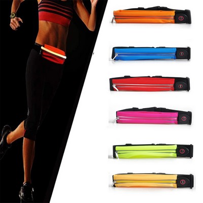 USB Rechargeable LED Running Fanny Pack