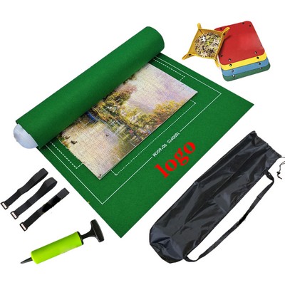 Roll Up Jigsaw Puzzle Mats With Storage Bag