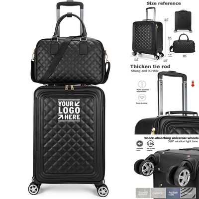 Softside Durable PVC Travel Spinner Wheels Lightweight Luggage Set