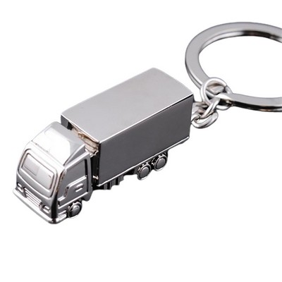 Silver Truck Keychain