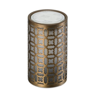 Serene House® Four Leaf Brown Metal No-Spill Wax Melt Warmer