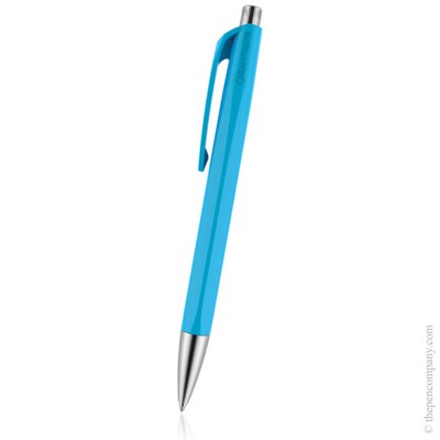 Spectrum Line Caran d'Ache Swiss Made Infinity 888 Ball Point Pen Turquoise Blue Blue ink