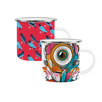 12 oz Fine Stainless Steel Enamel Cups