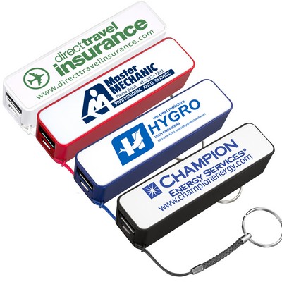 2200 mAh Perfume Power Bank with attached Key Chain