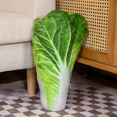 15'' to 20" Personalized Unique Stuffed Pillow Toy Custom Green Vegetable Shaped Pillow